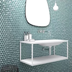 PASTILHA VIDREPUR | 30X30 (3,5X3,5) - DIAMOND TURQUESA HEX